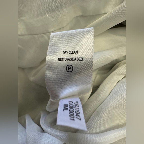 Karl Lagerfeld Dress EUC Midi Floral White Grey Sleeveless Size 6 - Picture 10 of 11